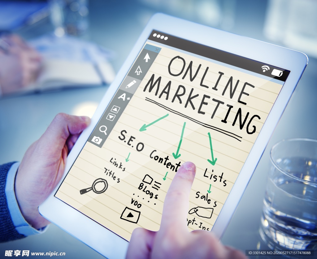 在线市场营销图片