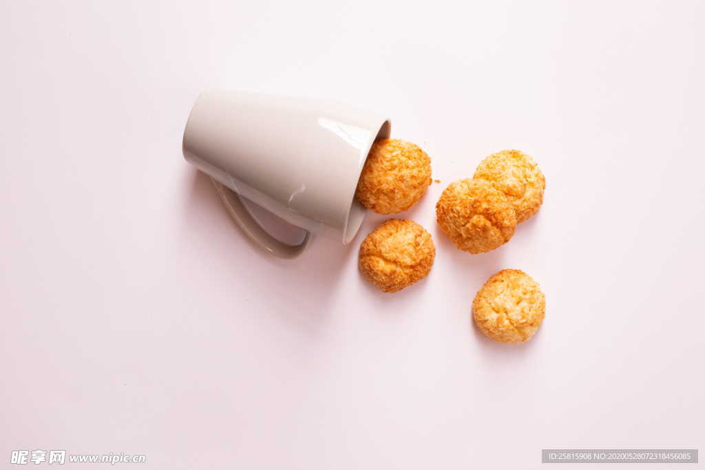 泡芙奶油泡芙烘焙图片