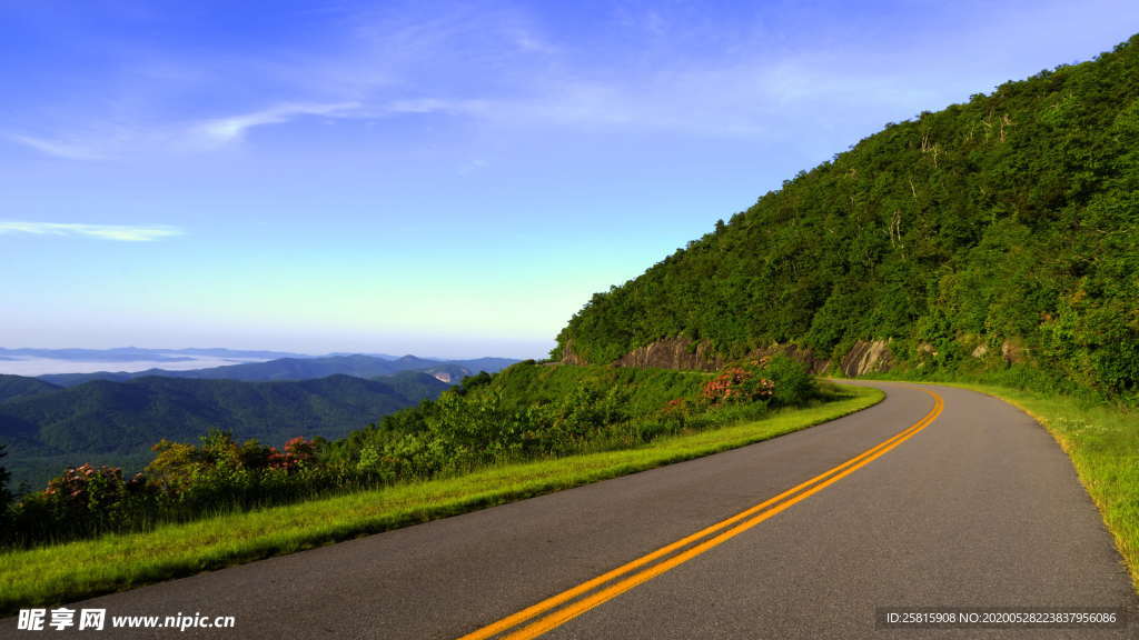 公路山路小径小道图片