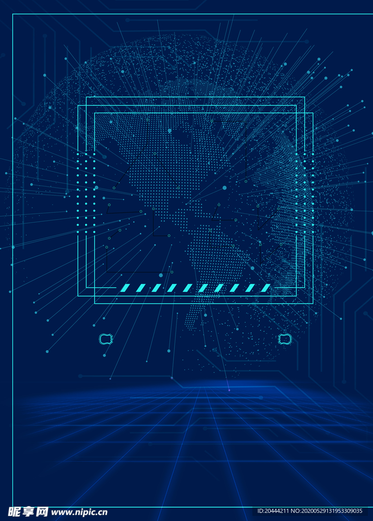 商务科技点阵背景