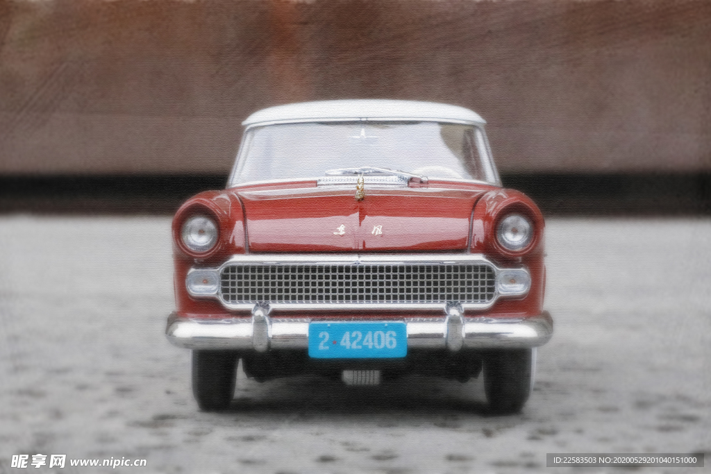 红色高档车模玩具