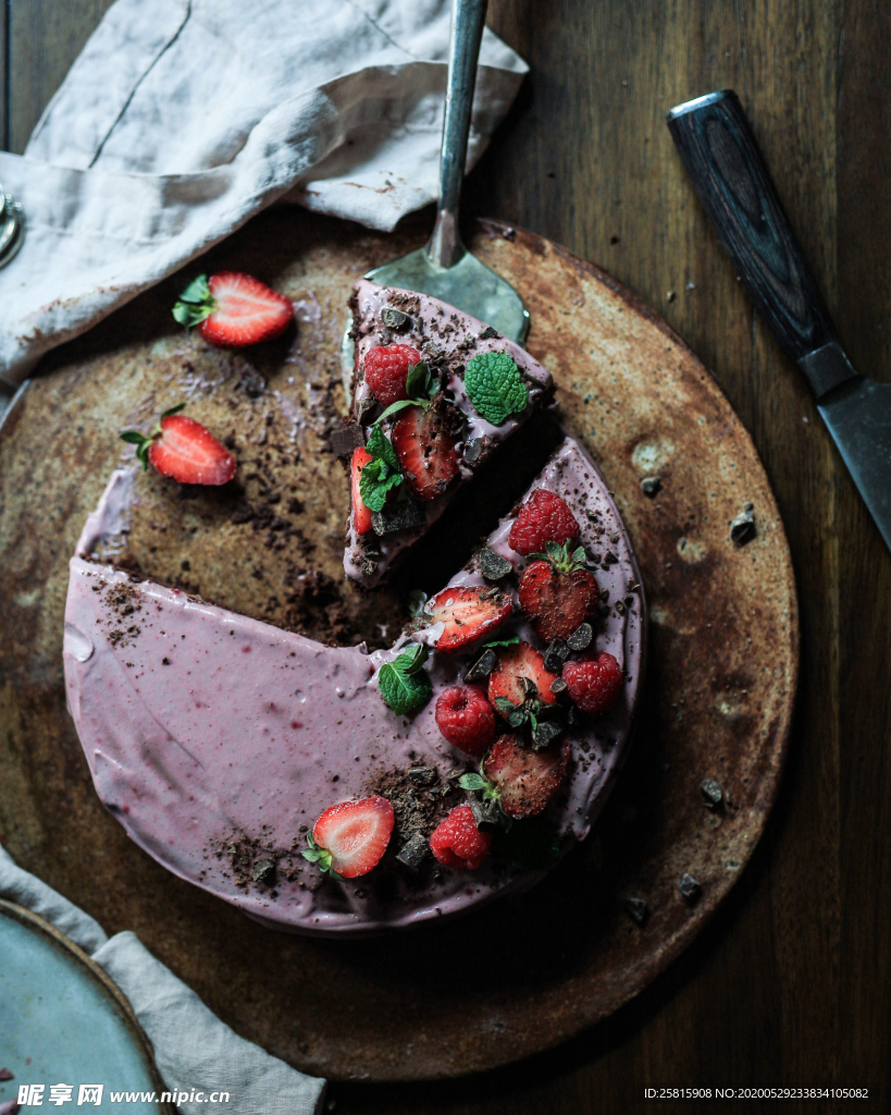 草莓蛋糕水果蛋糕图片