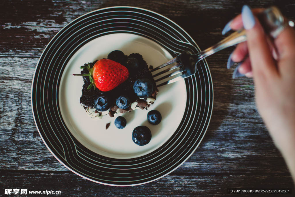 草莓蛋糕水果蛋糕图片