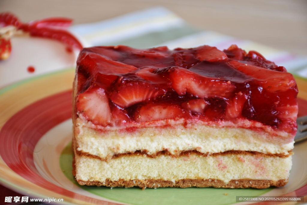 草莓蛋糕水果蛋糕图片