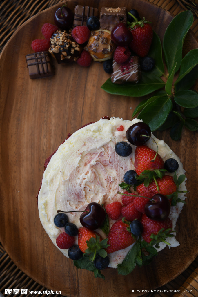 草莓蛋糕水果蛋糕图片