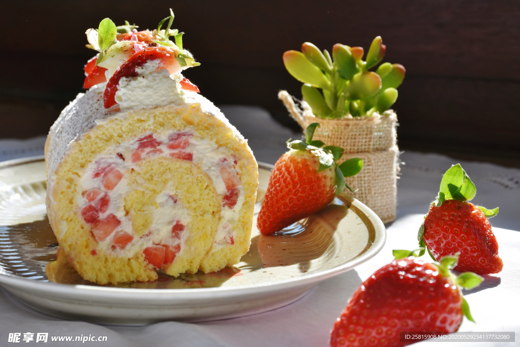 草莓蛋糕水果蛋糕图片