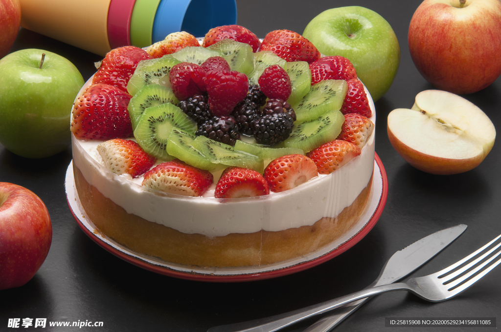 草莓蛋糕水果蛋糕图片