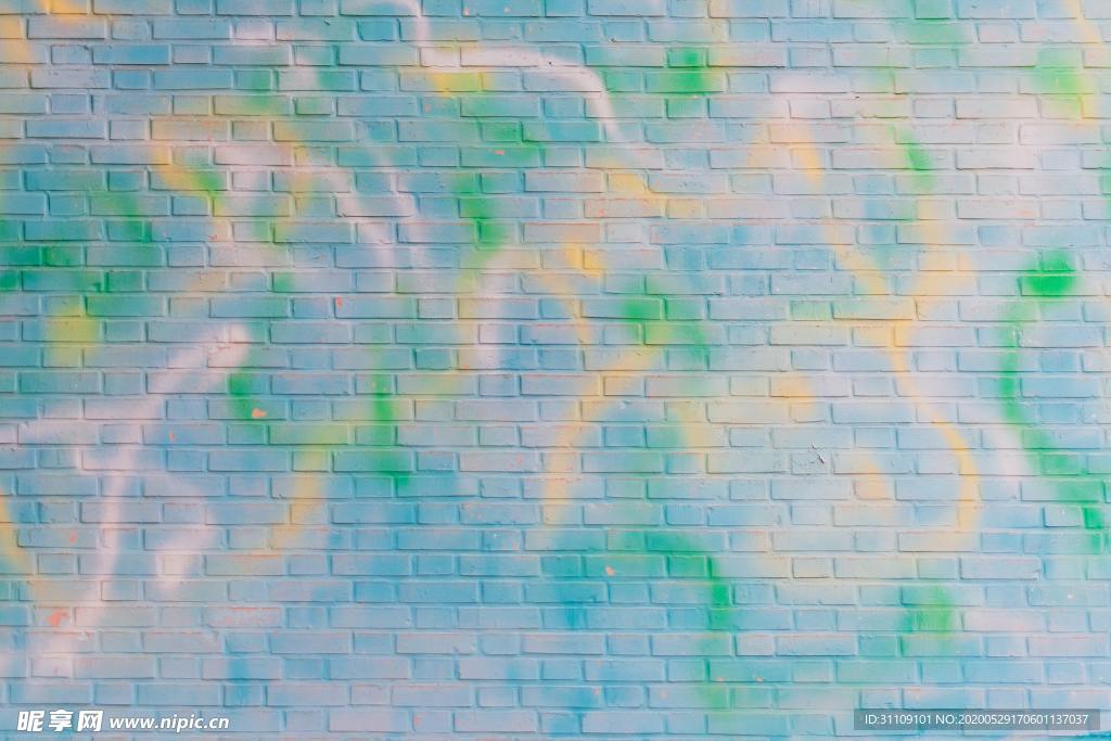 彩色墙纹理背景