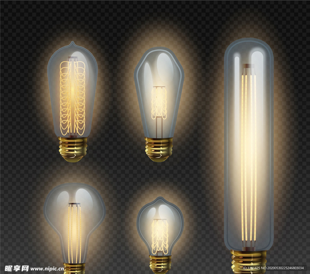 创意灯泡设计矢量素材