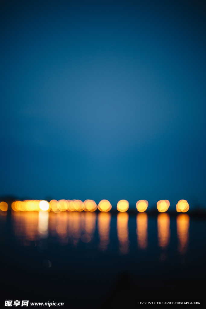 城市魅力夜景灯光图片