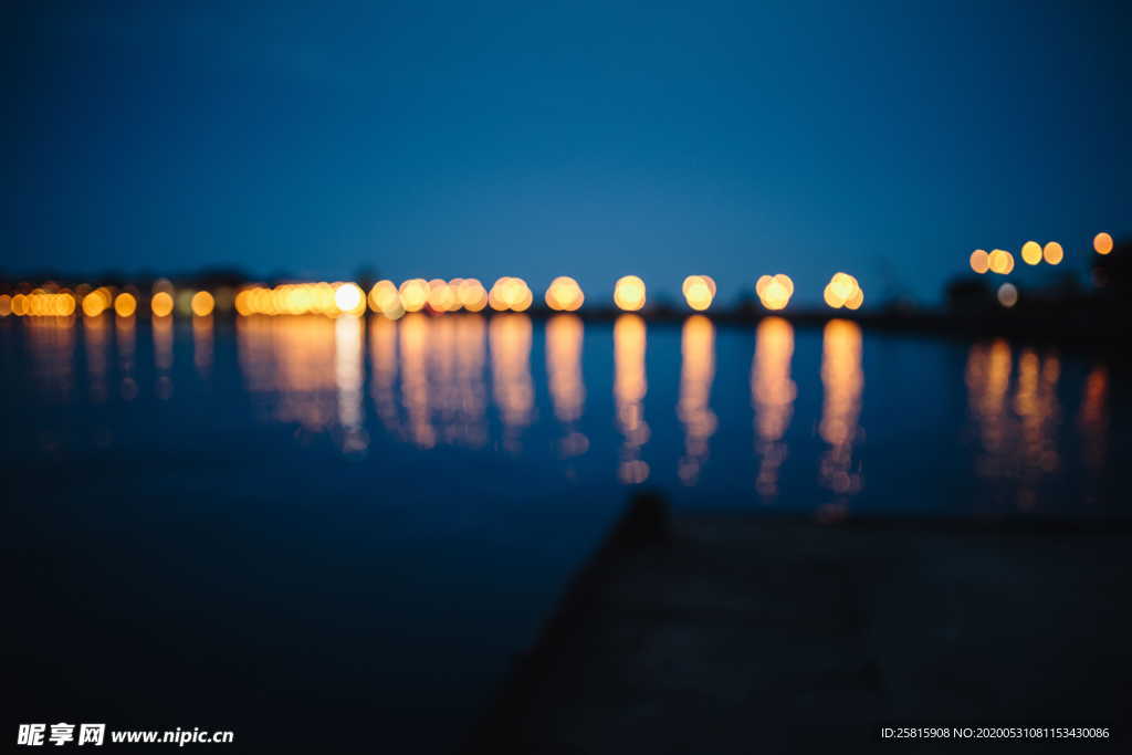 城市魅力夜景灯光图片