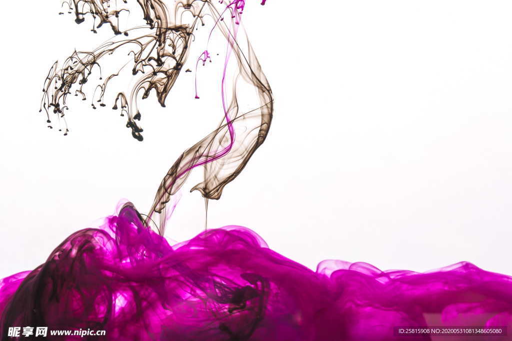 烟雾水彩泼墨背景图片