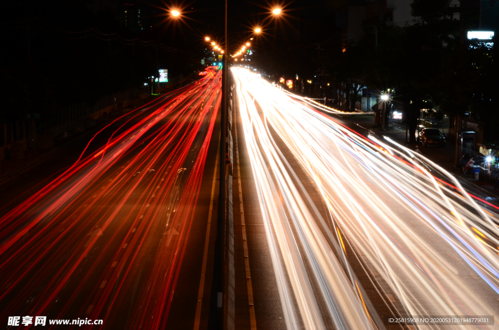 道路公路拖尾拖影图片