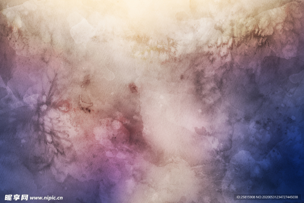 抽象唯美水彩泼墨图片