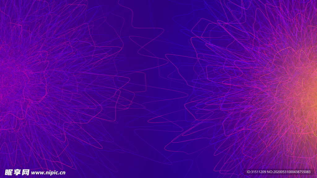 抽线蓝色粉红色光线交织环绕素材