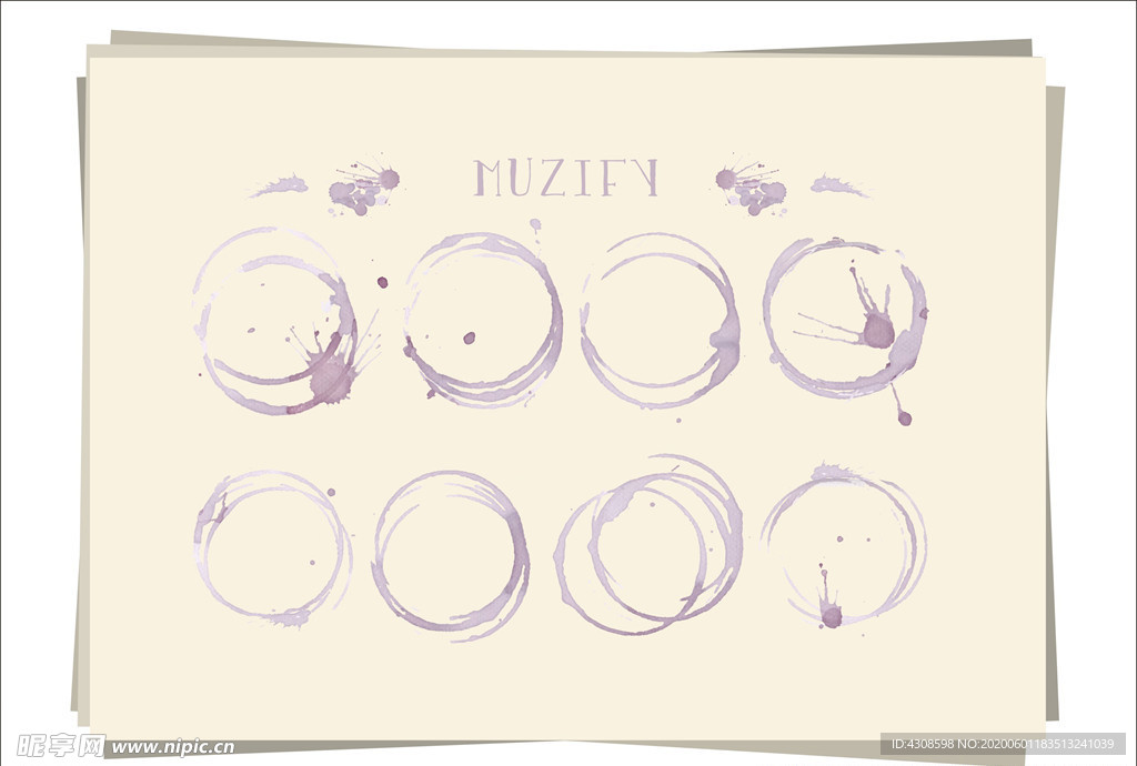 8款入红酒渍底纹