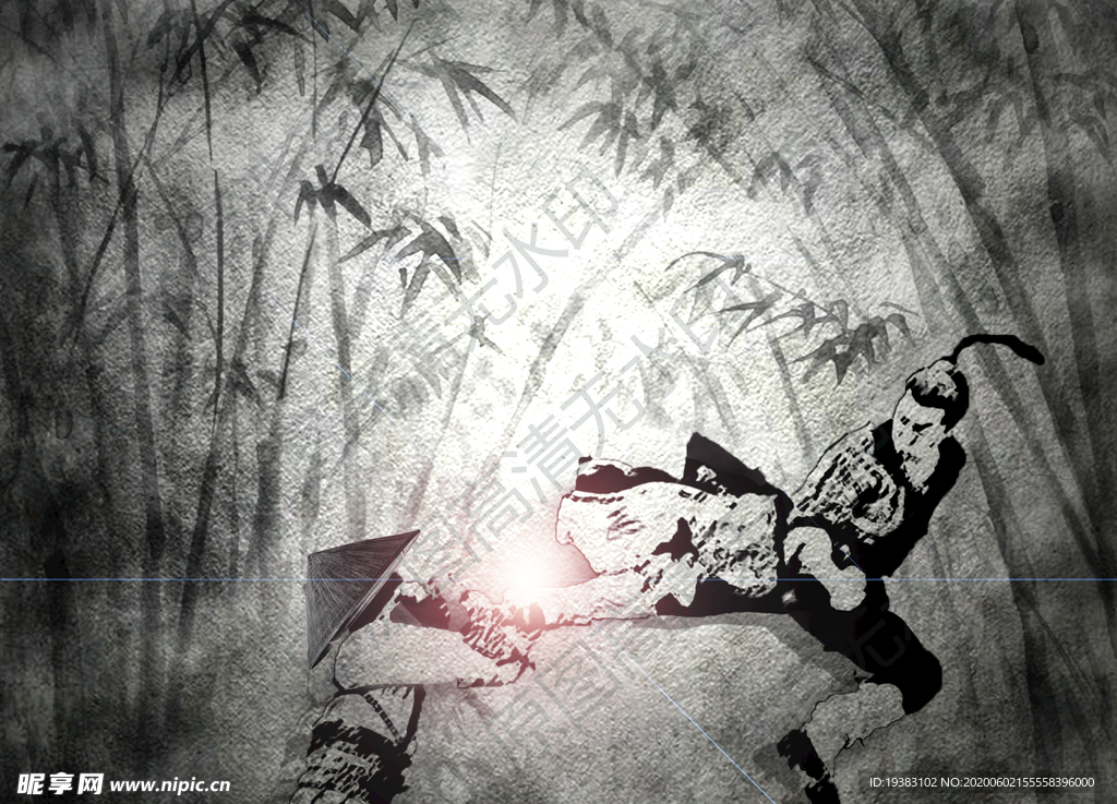 江湖武侠水墨决斗