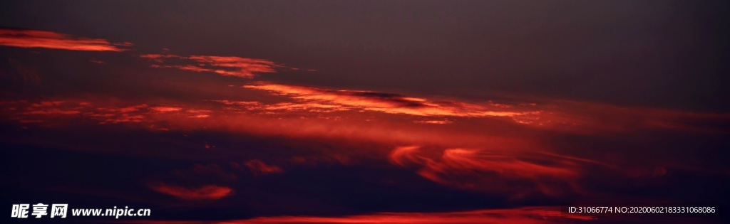 红云天空背景