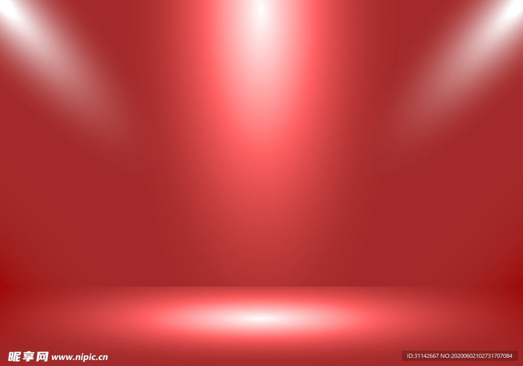 红色舞台灯光
