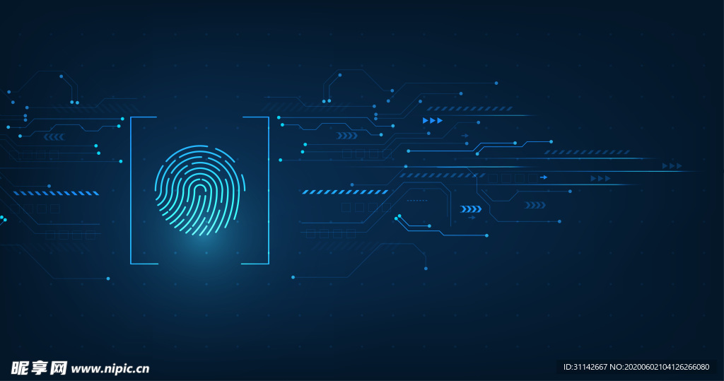 科技背景 指纹识别