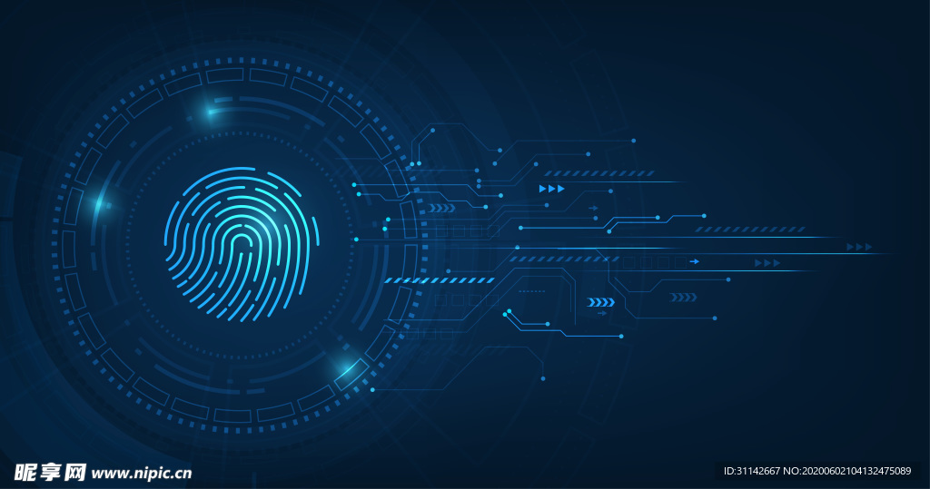 科技背景 指纹识别