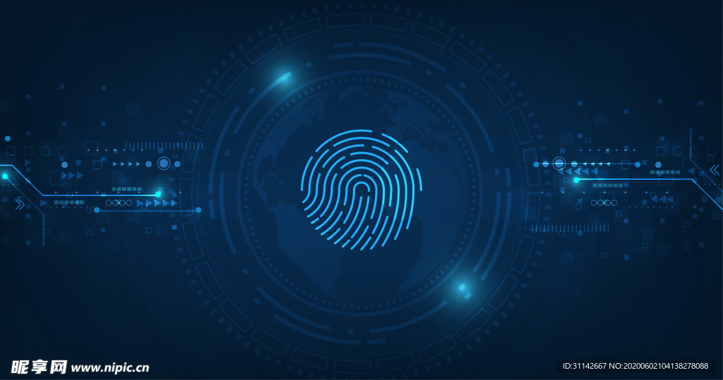 科技背景 指纹识别