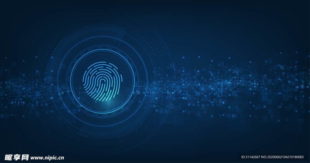 科技背景 指纹识别