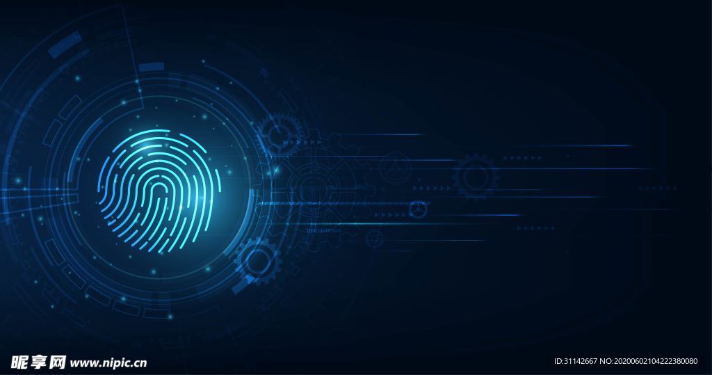 科技背景 指纹识别