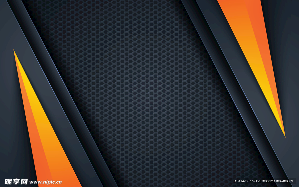 抽象条纹背景 碳纤维 竞速黄