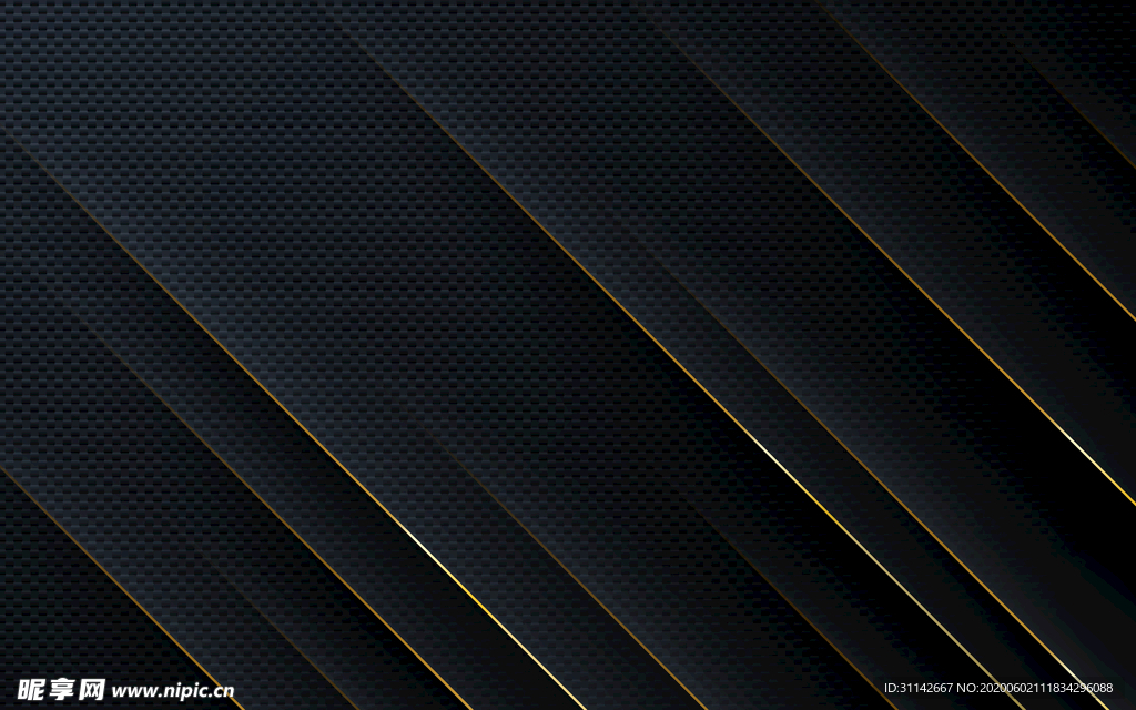 抽象条纹背景 黑金