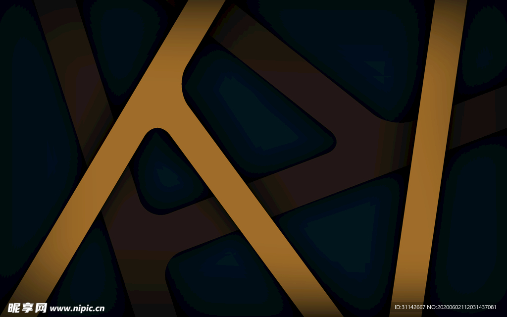 抽象条纹背景 黑金