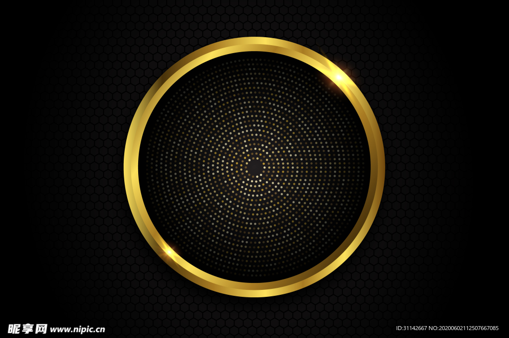 抽象条纹背景 黑金