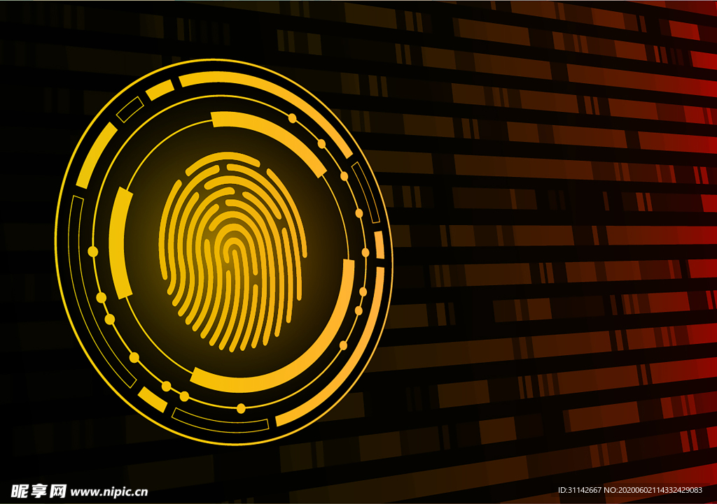 科技背景 指纹识别