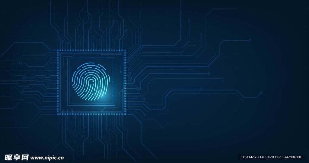 科技背景 指纹识别