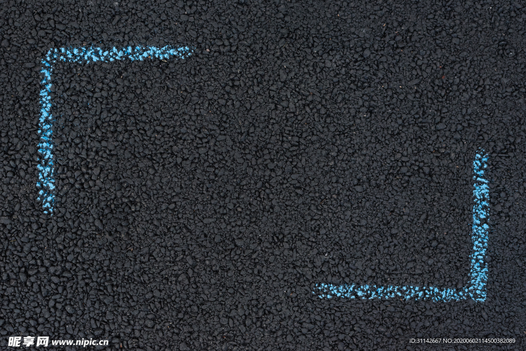 沥青路面粉笔画框