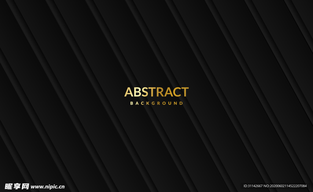 抽象条纹背景 黑金