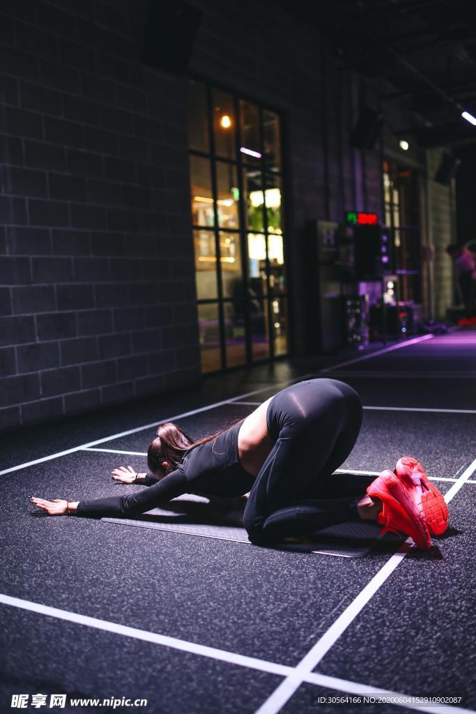 健身瑜伽线条健美背景素材