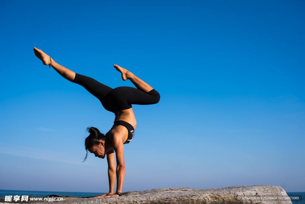 健身瑜伽线条健美背景素材