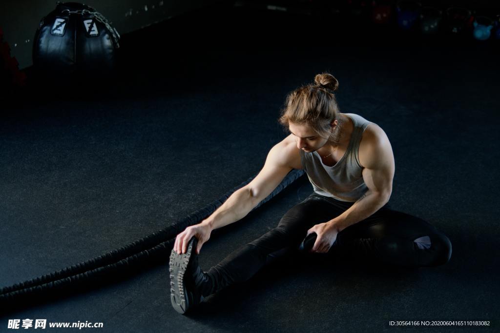 运动健身瑜伽肌肉线条背景素材