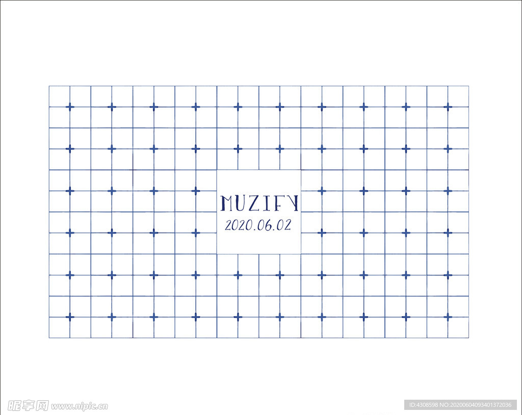 小花格纹瓷砖图案