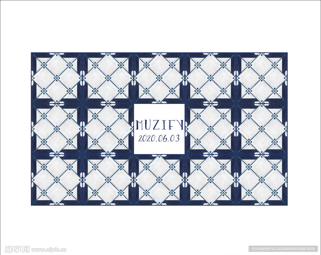 格纹瓷砖图案