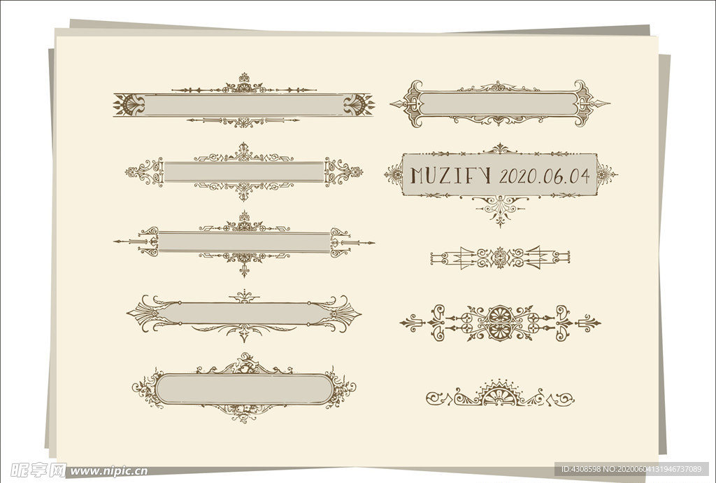 10款入欧式标签装饰