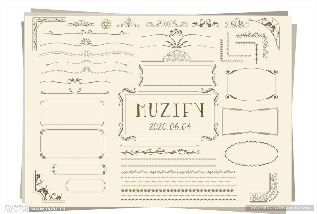 45款入花边边框