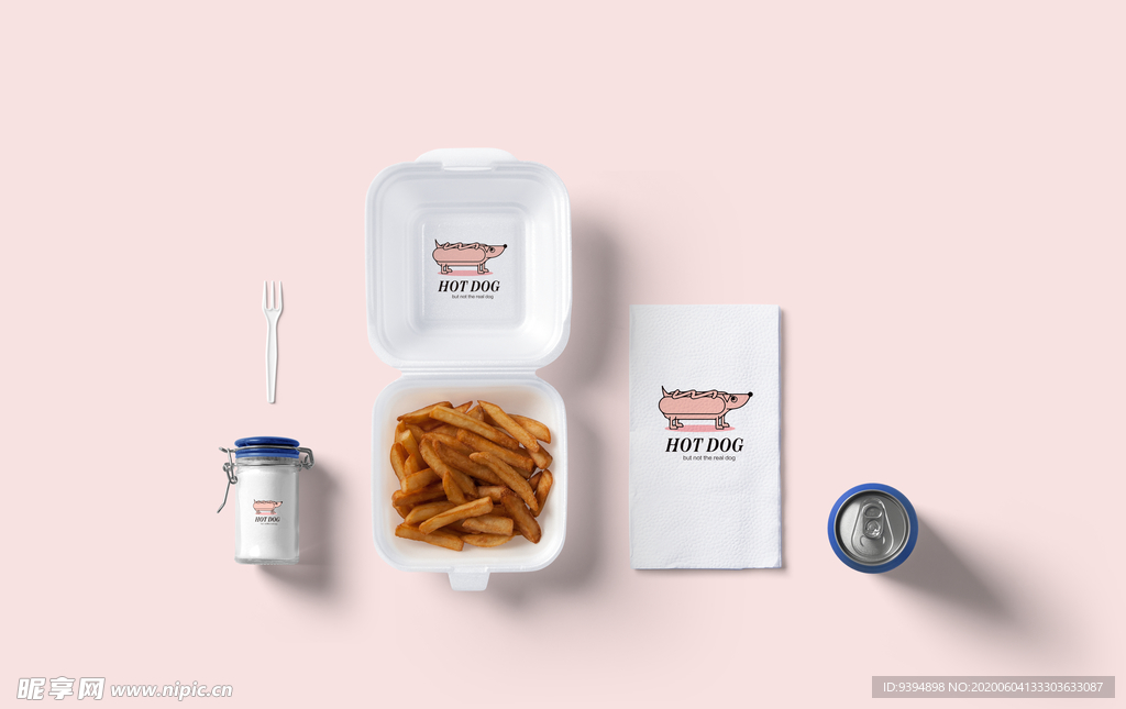 汉堡快餐智能贴图素材