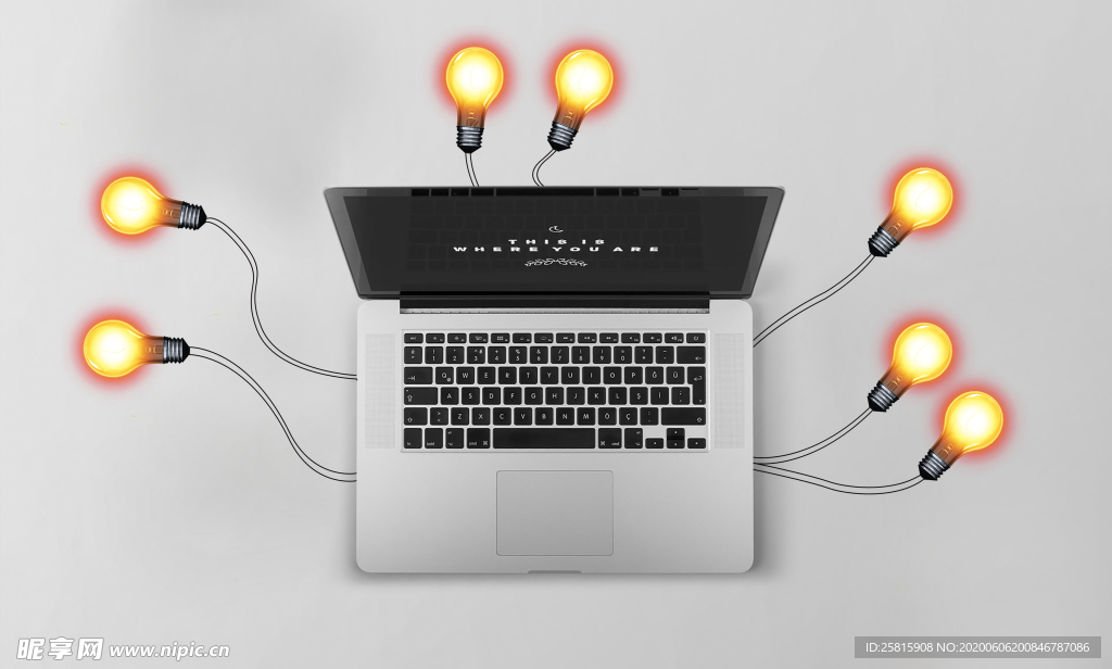 创意灯泡想法图片