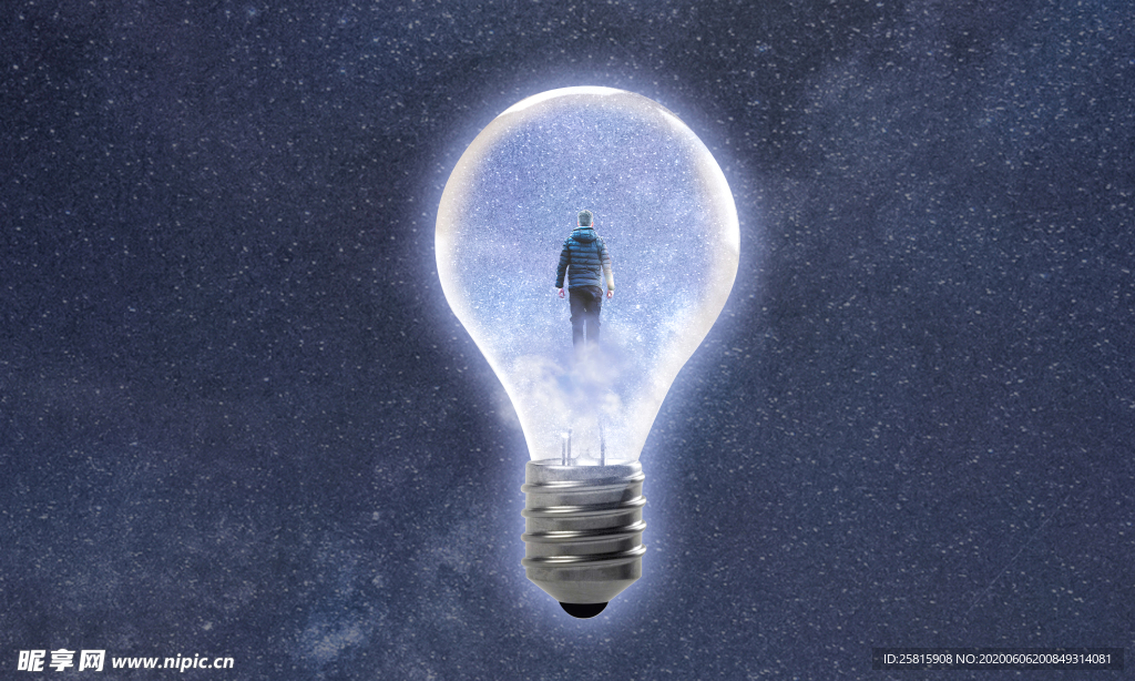 创意灯泡想法图片