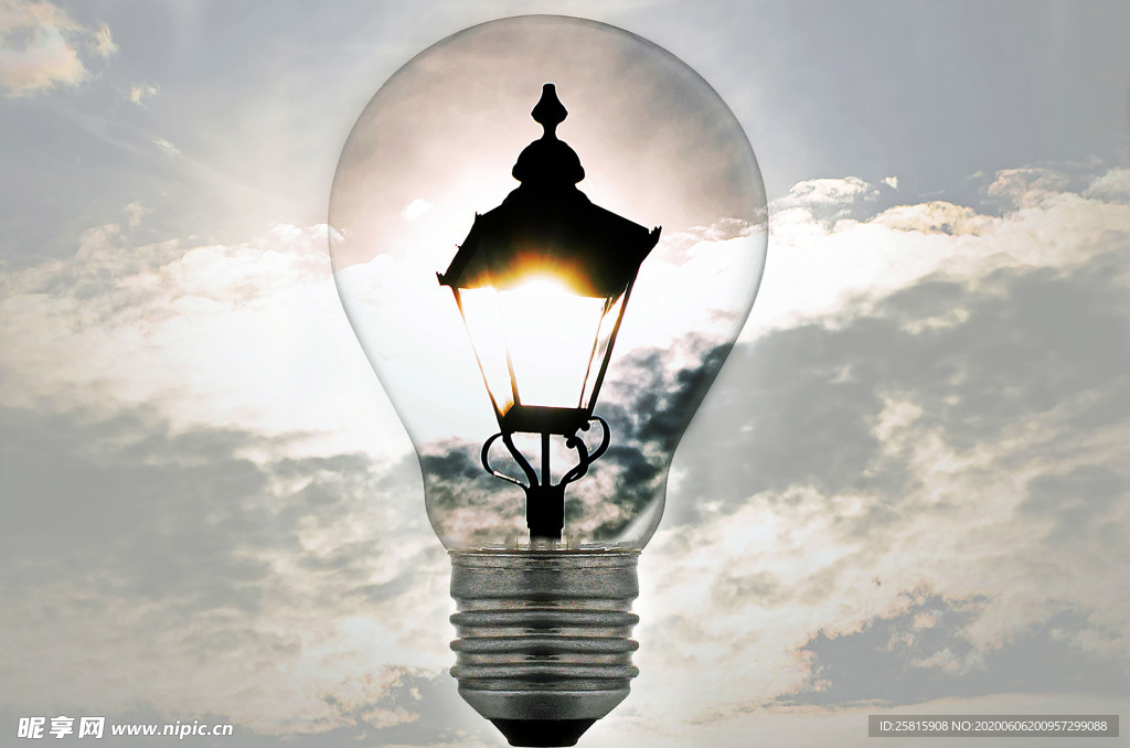 创意灯泡想法图片