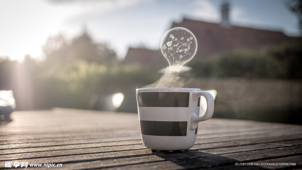 创意灯泡想法图片