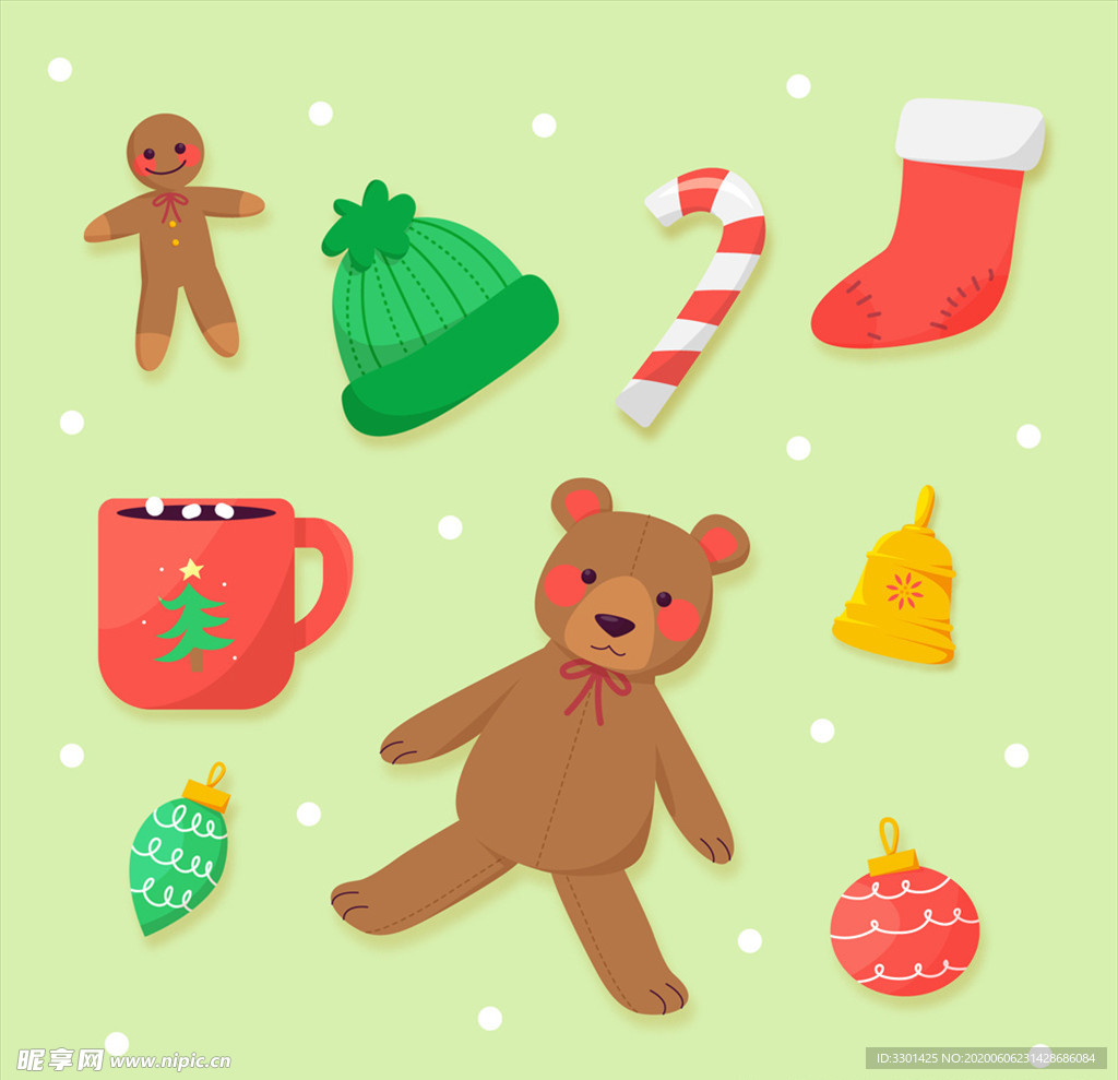 可爱圣诞节物品
