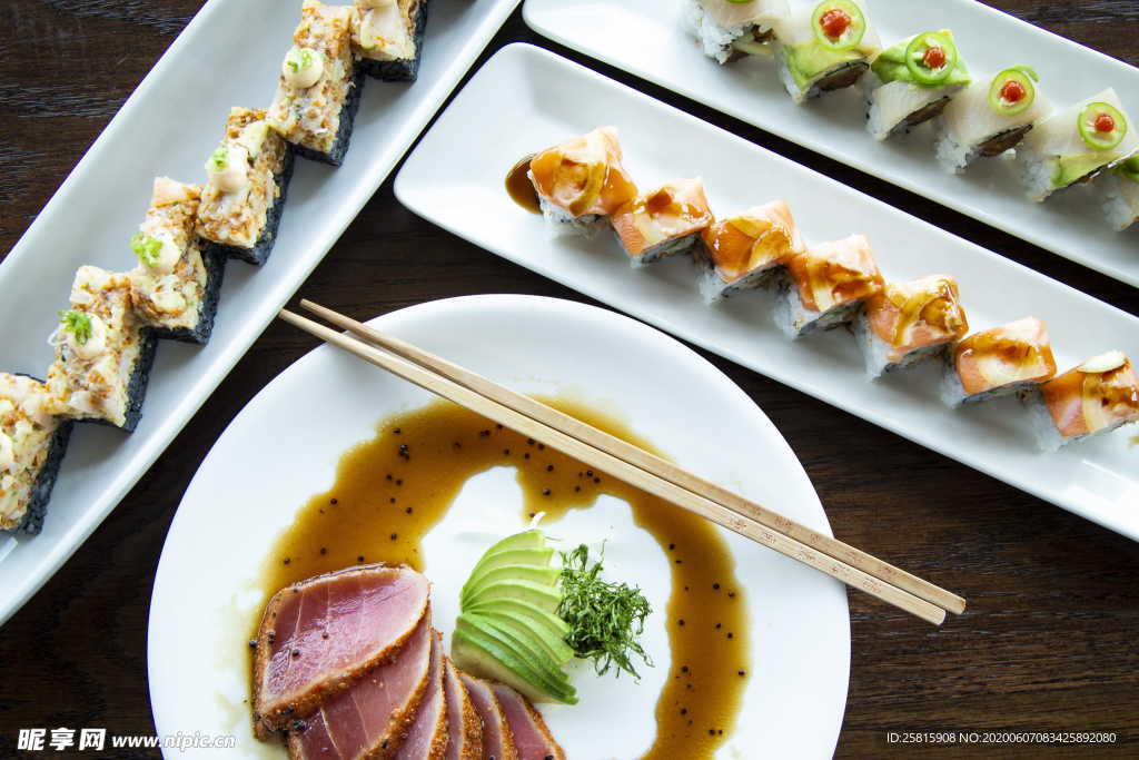 寿司料理海鲜美味图片